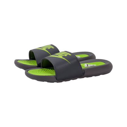 Nike Tech Volt Slides – Grey & Neon Green Edition ⚡💚