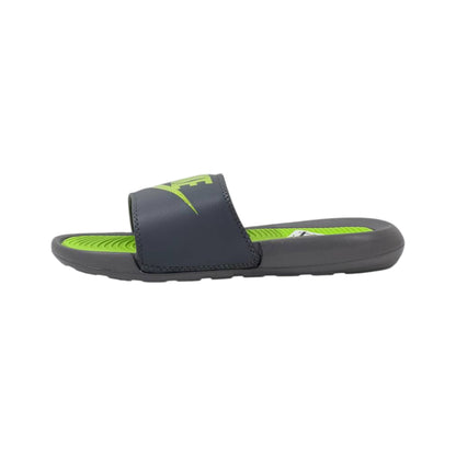 Nike Tech Volt Slides – Grey & Neon Green Edition ⚡💚