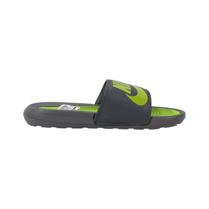 Nike Tech Volt Slides – Grey & Neon Green Edition ⚡💚