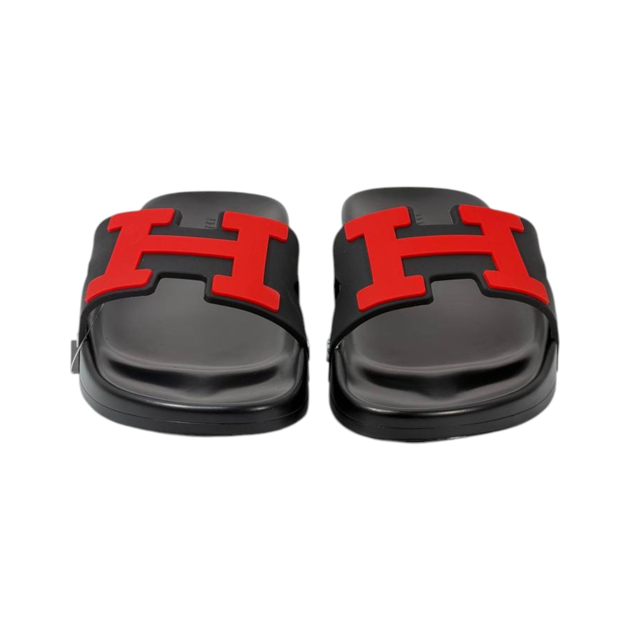 Hermes Chypre Slides – Black & Red Luxury Edition ❤️🖤