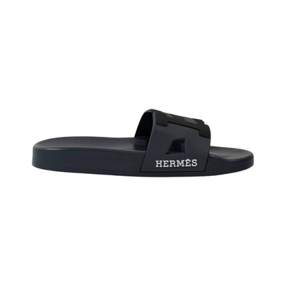 Hermes Chypre Slides – Grey Luxury Edition 🩶⚜️