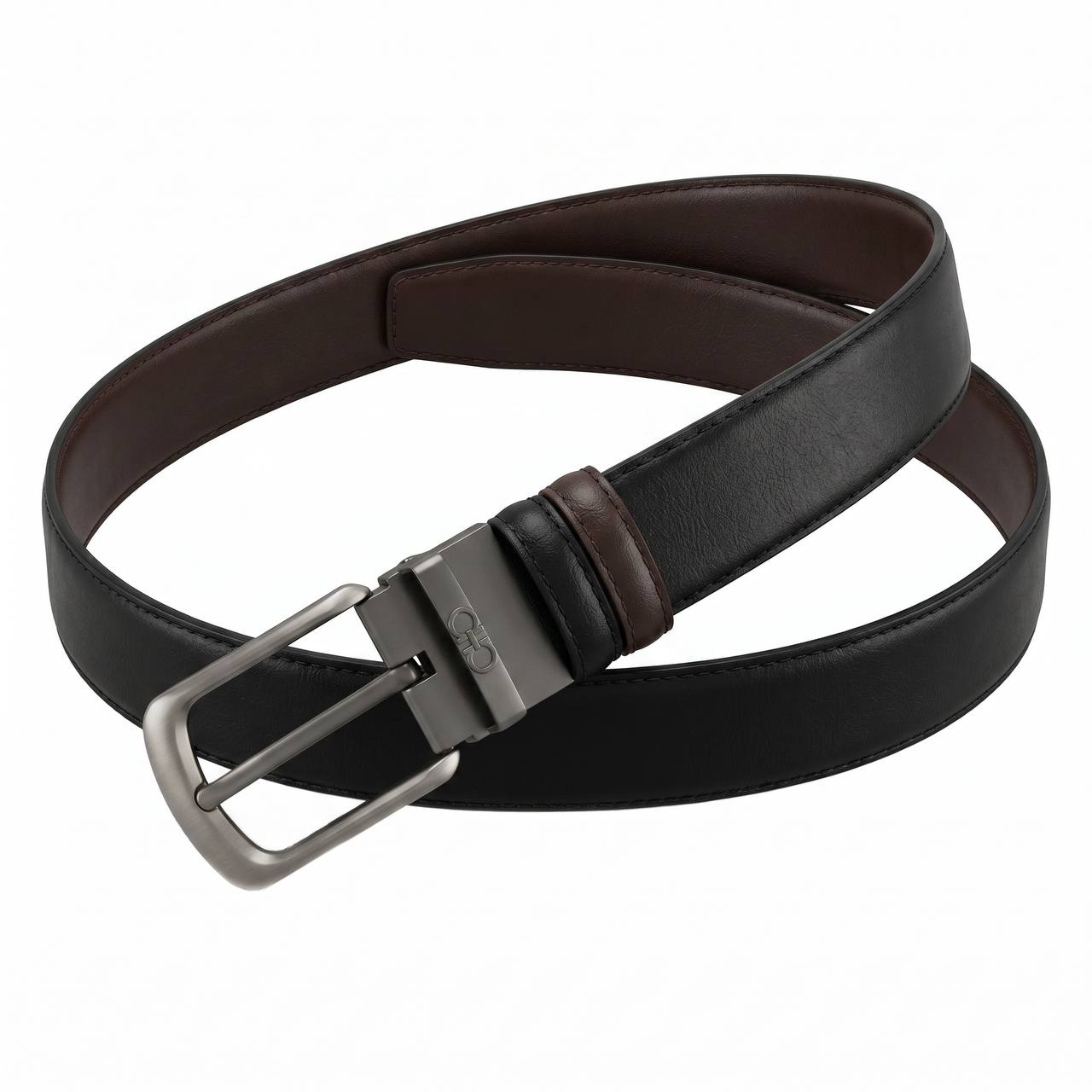Salvatore Ferragamo Reversible Leather Belt – Black & Brown | 120 CM 🖤🤎✨