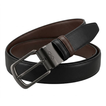 Salvatore Ferragamo Reversible Leather Belt – Black & Brown | 120 CM 🖤🤎✨