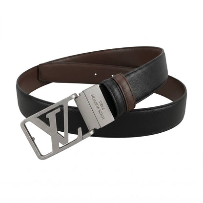 Louis Vuitton LV Initiales Reversible Leather Belt – Black & Brown | 120 CM 🖤🤎✨