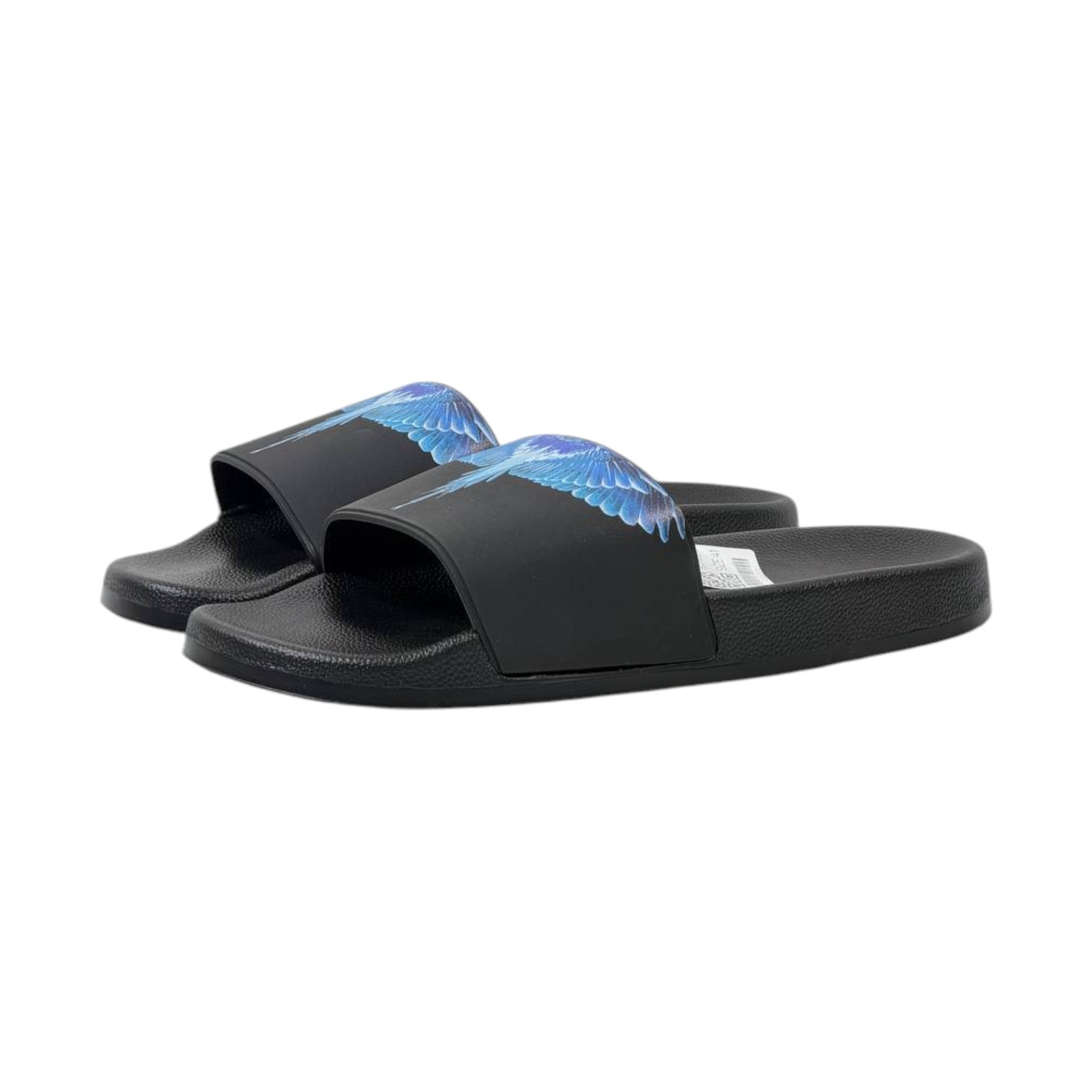 🪽 Marcelo Burlon Blue Wings Slides – Urban Luxury Statement Sandals 🔥