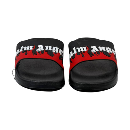 🔥 Palm Angels Drip Logo Slides – Bold Streetwear Summer Essential 🖤❤️
