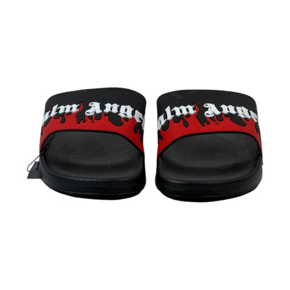 🔥 Palm Angels Drip Logo Slides – Bold Streetwear Summer Essential 🖤❤️