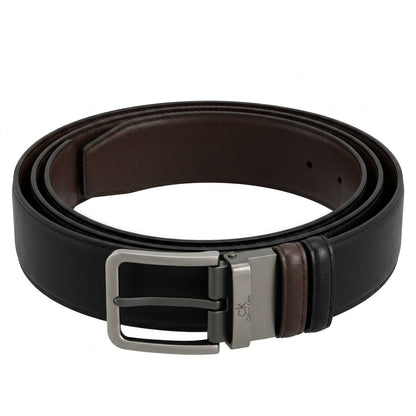 🖤 Calvin Klein Reversible Leather Belt – Black & Brown | 130 CM ✨