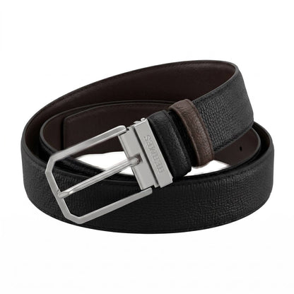 ✨ Hermès Reversible Textured Leather Belt – Black & Brown | 125 CM 🔥