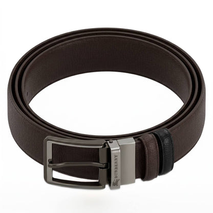 🖤 Burberry Reversible Leather Belt – Black & Brown | 115 CM ✨