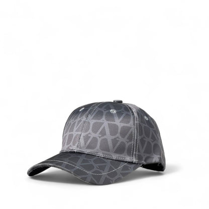 Valentino V Monogram Satin Cap 🖤 | Glossy Luxury Streetwear