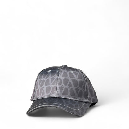 Valentino V Monogram Satin Cap 🖤 | Glossy Luxury Streetwear
