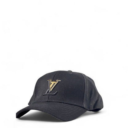 LOUIS VUITTON Black Monogram Cap – Iconic Elegance