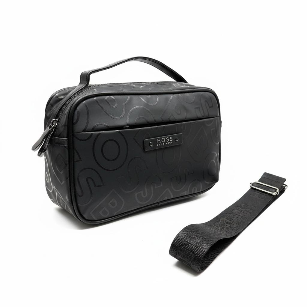 BOSS Hugo Boss Monogram Travel Organizer Bag 🖤✨ | Premium Luxury Pouch