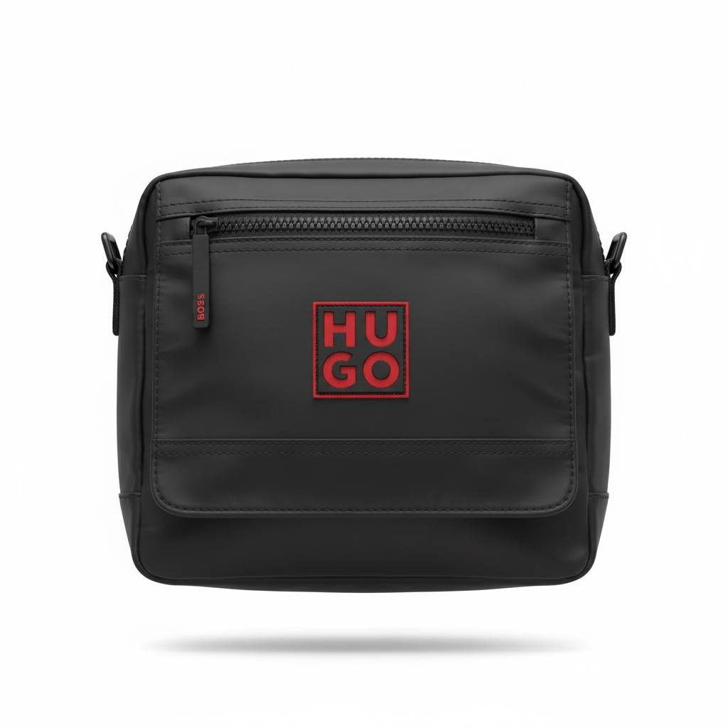 HUGO Red Logo Crossbody Messenger Bag 🔴🖤 | Modern Urban Essential