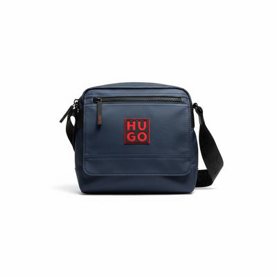 HUGO Red Logo Navy Crossbody Bag 🔴🔵 | Sleek Urban Messenger