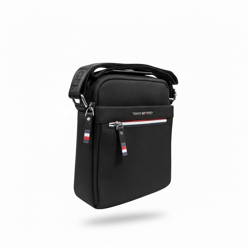 Tommy Hilfiger Black Classic Crossbody Bag 🖤🇺🇸 | Minimal Everyday Messenger