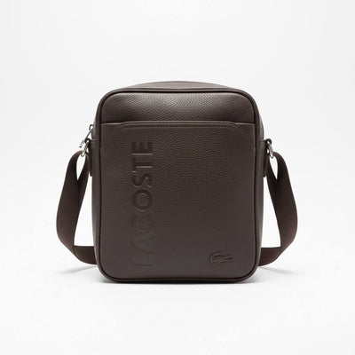 Lacoste Premium Brown Crossbody Bag 🐊🤎 | Elegant Everyday Messenger