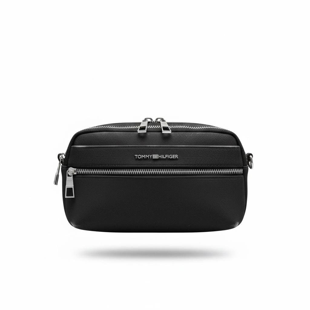 Tommy Hilfiger Black Travel Organizer Pouch 🖤🇺🇸 | Premium Essentials Bag