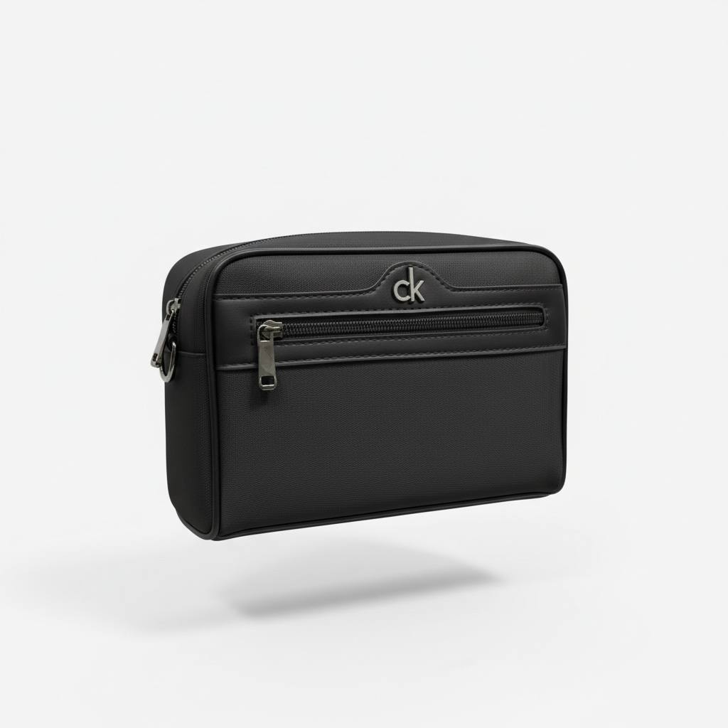 Calvin Klein Classic Black Travel Organizer 🖤 | Minimal Luxury Pouch
