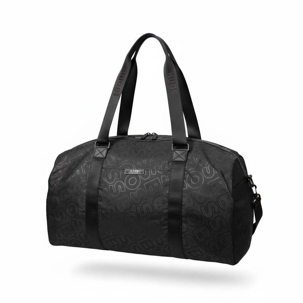 BOSS Hugo Boss Monogram Weekender Duffle Bag 🖤✈️ | Luxury Travel Essential