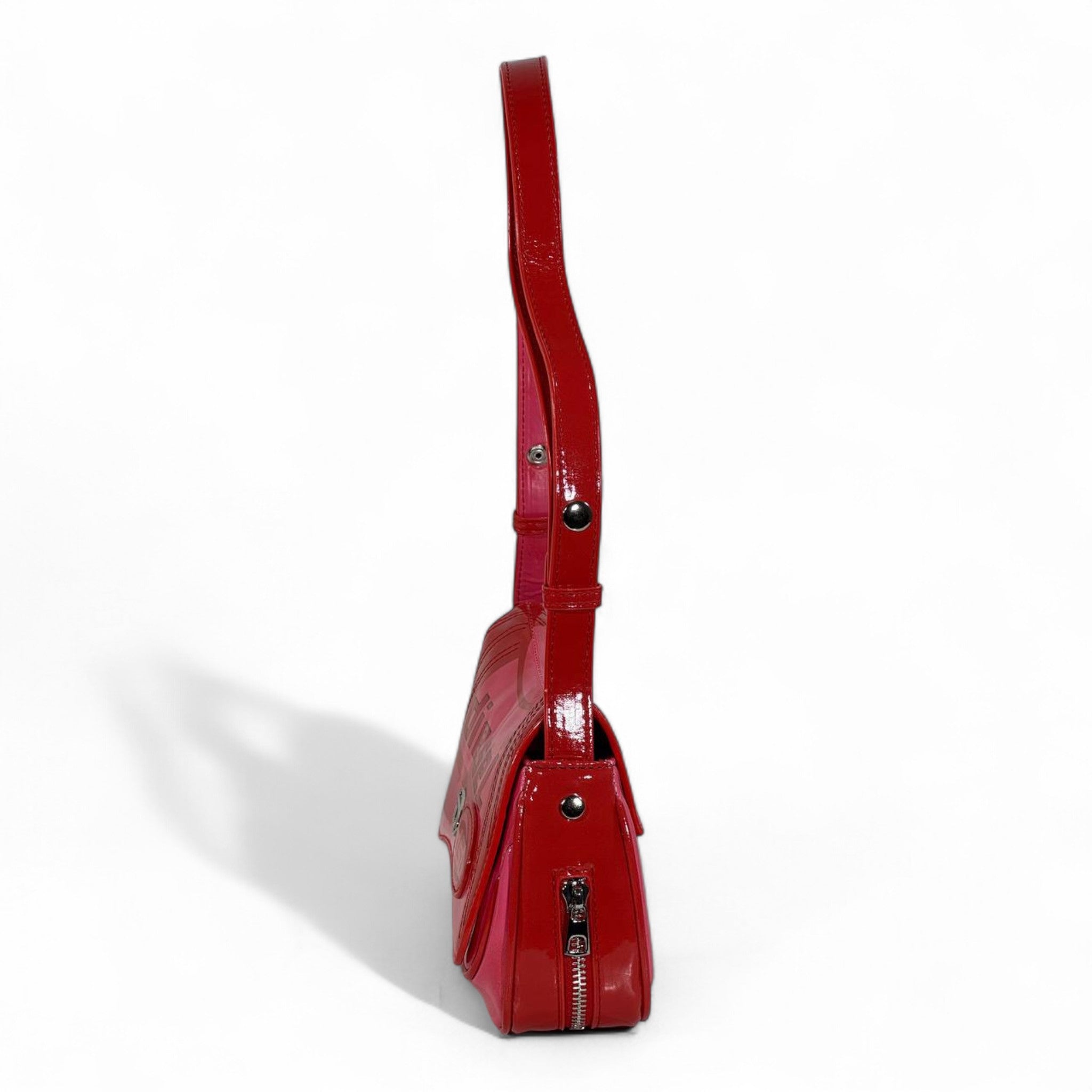 DIESEL Hot Pink Y2K Mini Shoulder Bag 💖🔥 | Glossy DSL Logo Edition