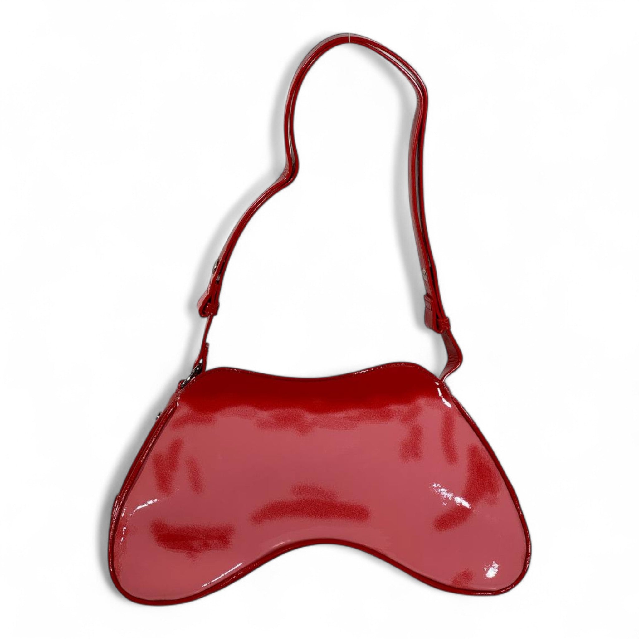 DIESEL Glossy Red Y2K Shoulder Bag 🔥❤️ | Bold Iconic Logo Statement Piece