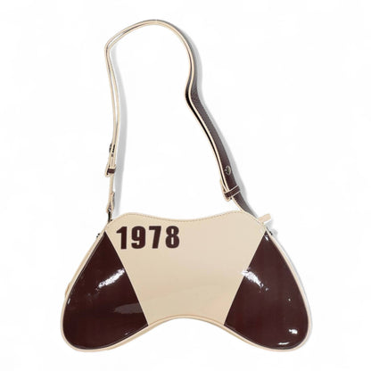 DIESEL Beige & Brown Y2K Shoulder Bag ✨🤎 | “For Successful Living” Gloss Edition