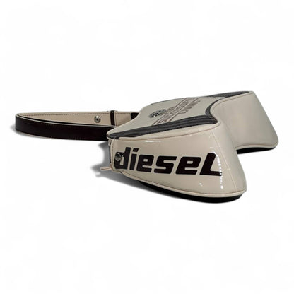 DIESEL Beige & Brown Y2K Shoulder Bag ✨🤎 | “For Successful Living” Gloss Edition