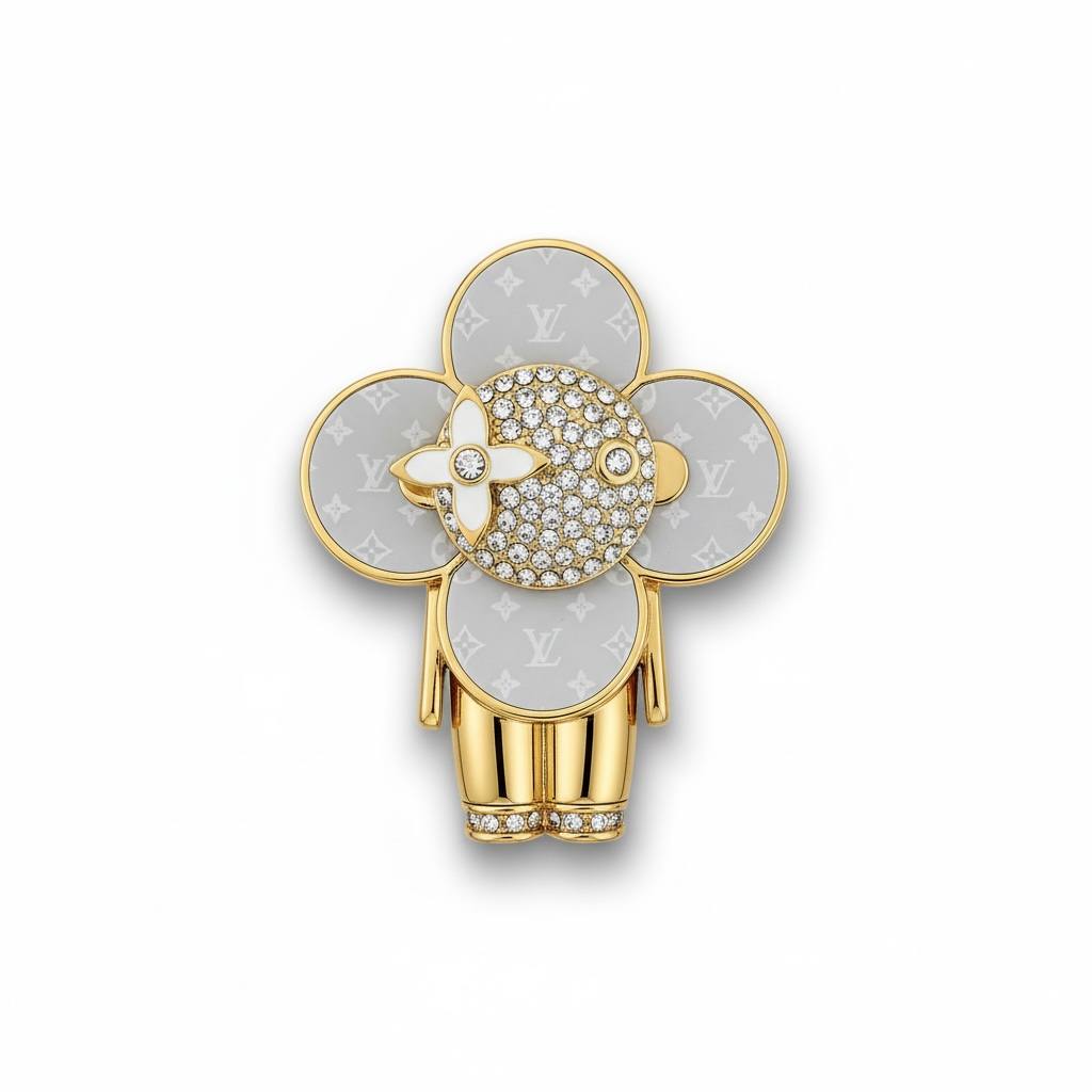 Louis Vuitton Vivienne Gold Monogram Pendant 💎✨ | Designer Collector Charm