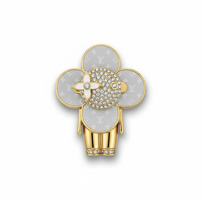 Louis Vuitton Vivienne Gold Monogram Pendant 💎✨ | Designer Collector Charm