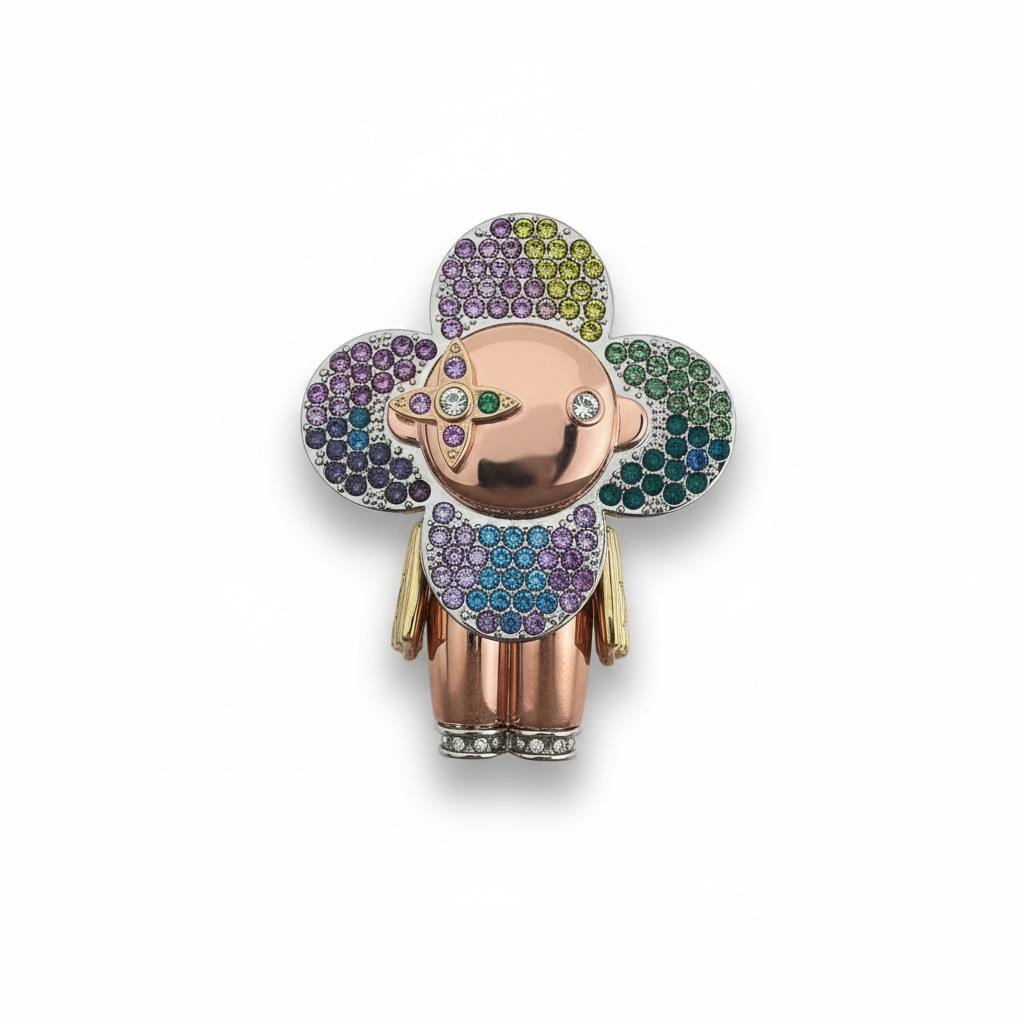 Louis Vuitton Vivienne Rainbow Crystal Keychain 🌈✨ | Limited Collector Edition