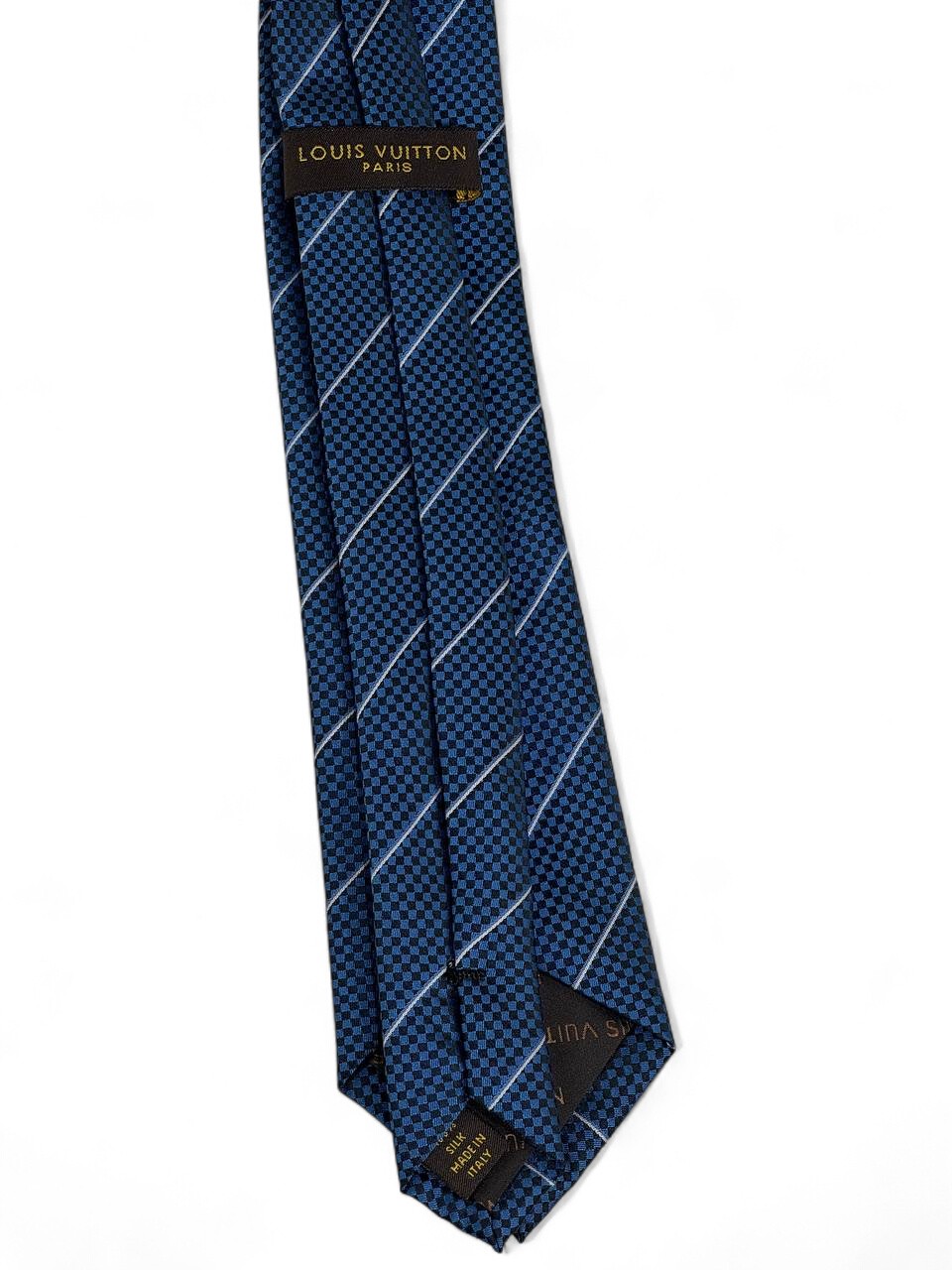 ✨ Louis Vuitton Luxury Silk Tie – Classic Blue Striped Design 👔💼 | Designer Men’s Accessory
