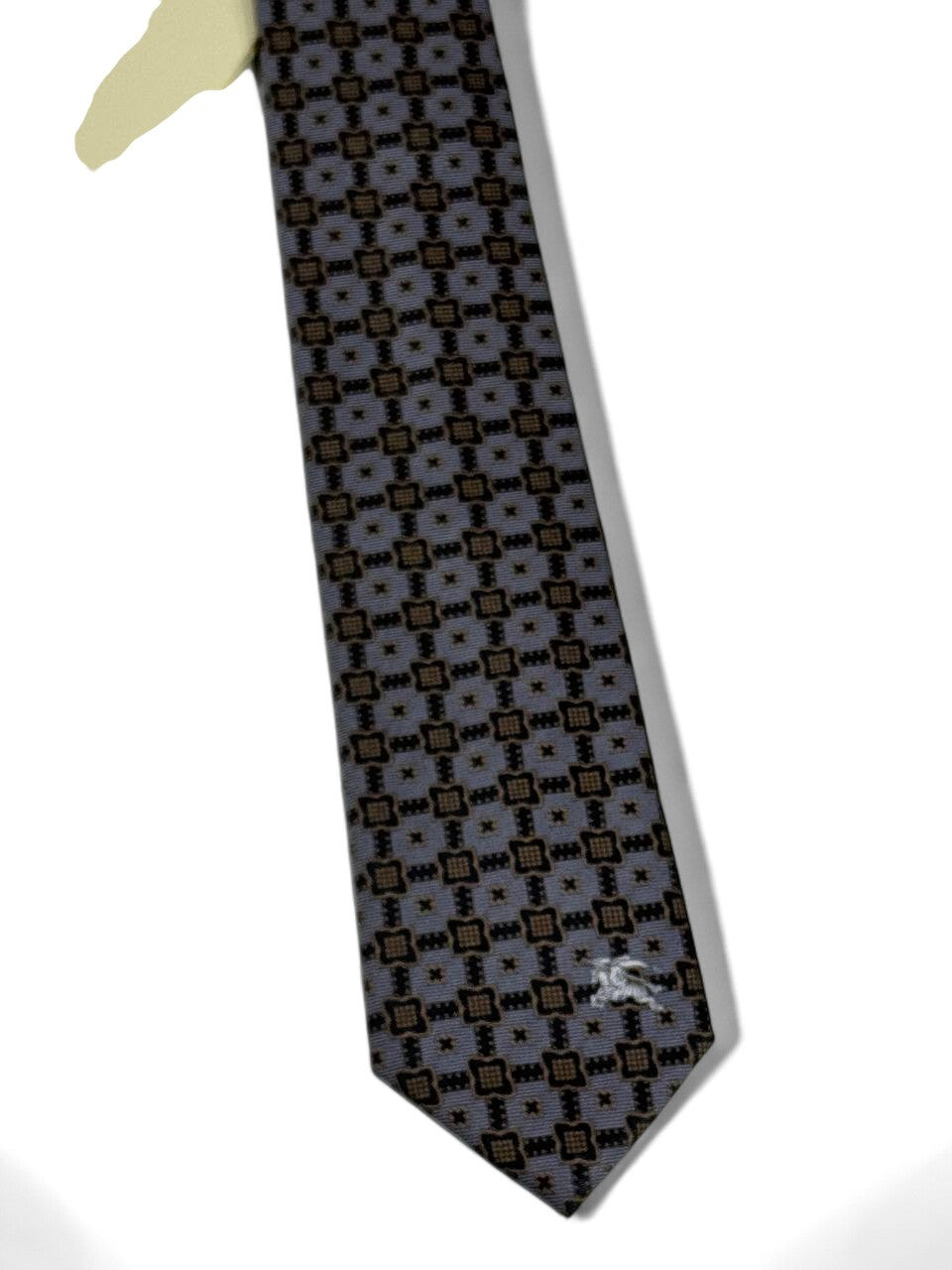 ✨ Burberry Luxury Silk Tie – Grey & Black Check Pattern 👔💼 | Designer Men’s Necktie