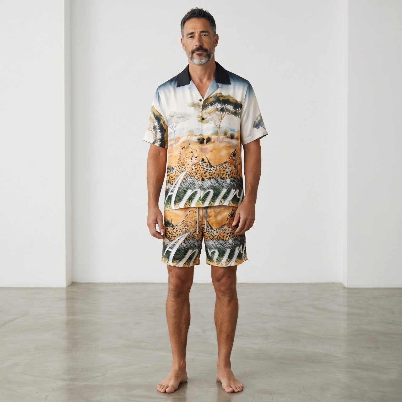 🐆 Amiri Safari Graphic Resort Co-Ord Set 🌴✨