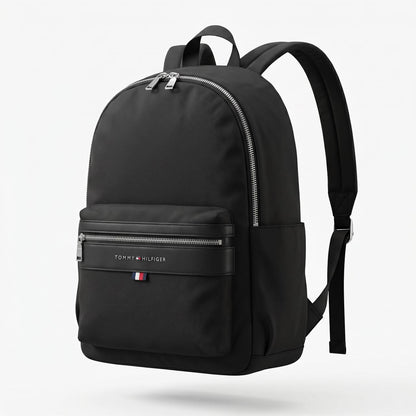 🎒 Tommy Hilfiger Urban Essential Backpack – Premium Black Edition 🖤✨