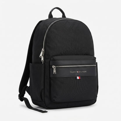 🎒 Tommy Hilfiger Urban Essential Backpack – Premium Black Edition 🖤✨