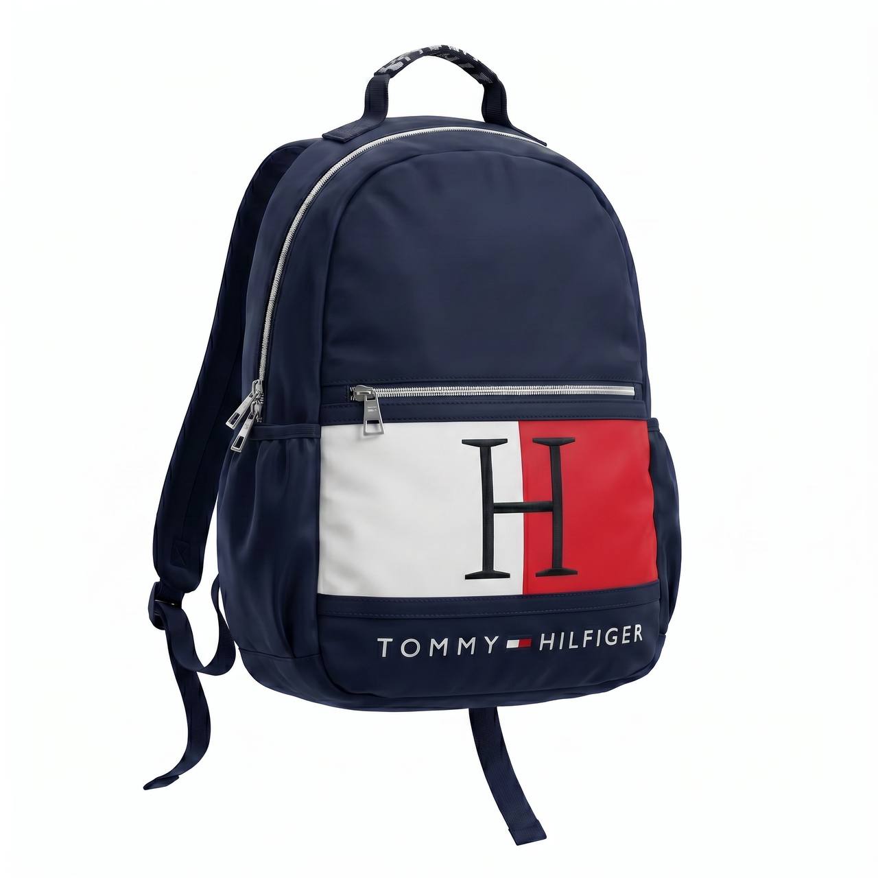 🎒 Tommy Hilfiger Heritage Flag Backpack – Navy Blue Edition 🔵🇺🇸