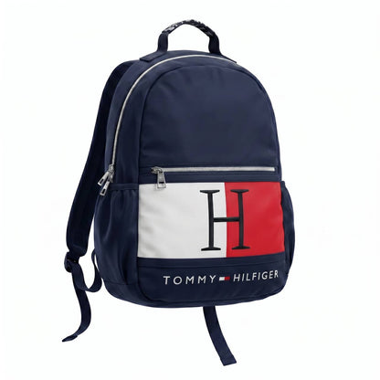 🎒 Tommy Hilfiger Heritage Flag Backpack – Navy Blue Edition 🔵🇺🇸