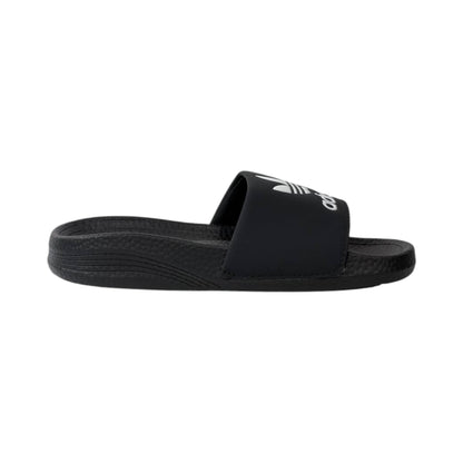 🩴 Adidas Originals Trefoil Slides – Classic Black Edition 🖤🤍✨