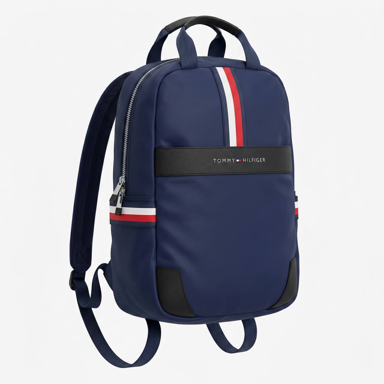 🎒 Tommy Hilfiger Essential Travel Backpack – Navy Blue Edition 🔵✨