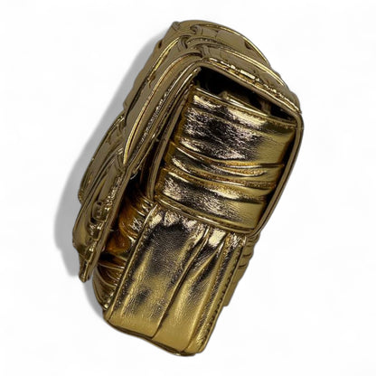 Bottega Veneta Gold Padded Cassette Bag ✨💛 | Metallic Intreccio Luxury Shoulder Bag