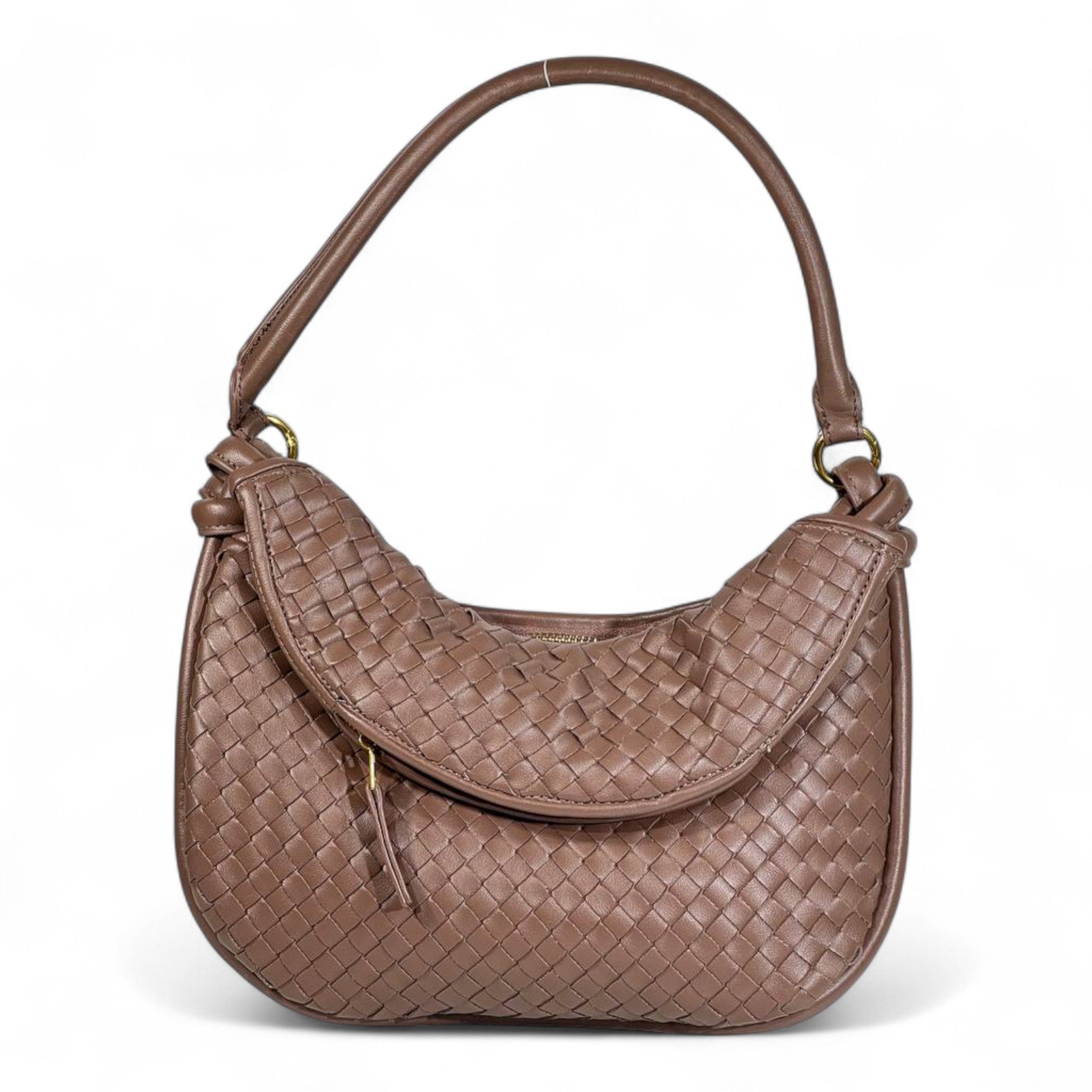 Bottega Veneta Woven Shoulder Bag – Classic Intrecciato Leather (Brown) ✨👜