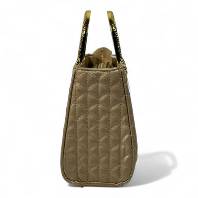 BVLGARI Gold Quilted Handbag with Serpent Handles – Luxury Royal Edition ✨💛