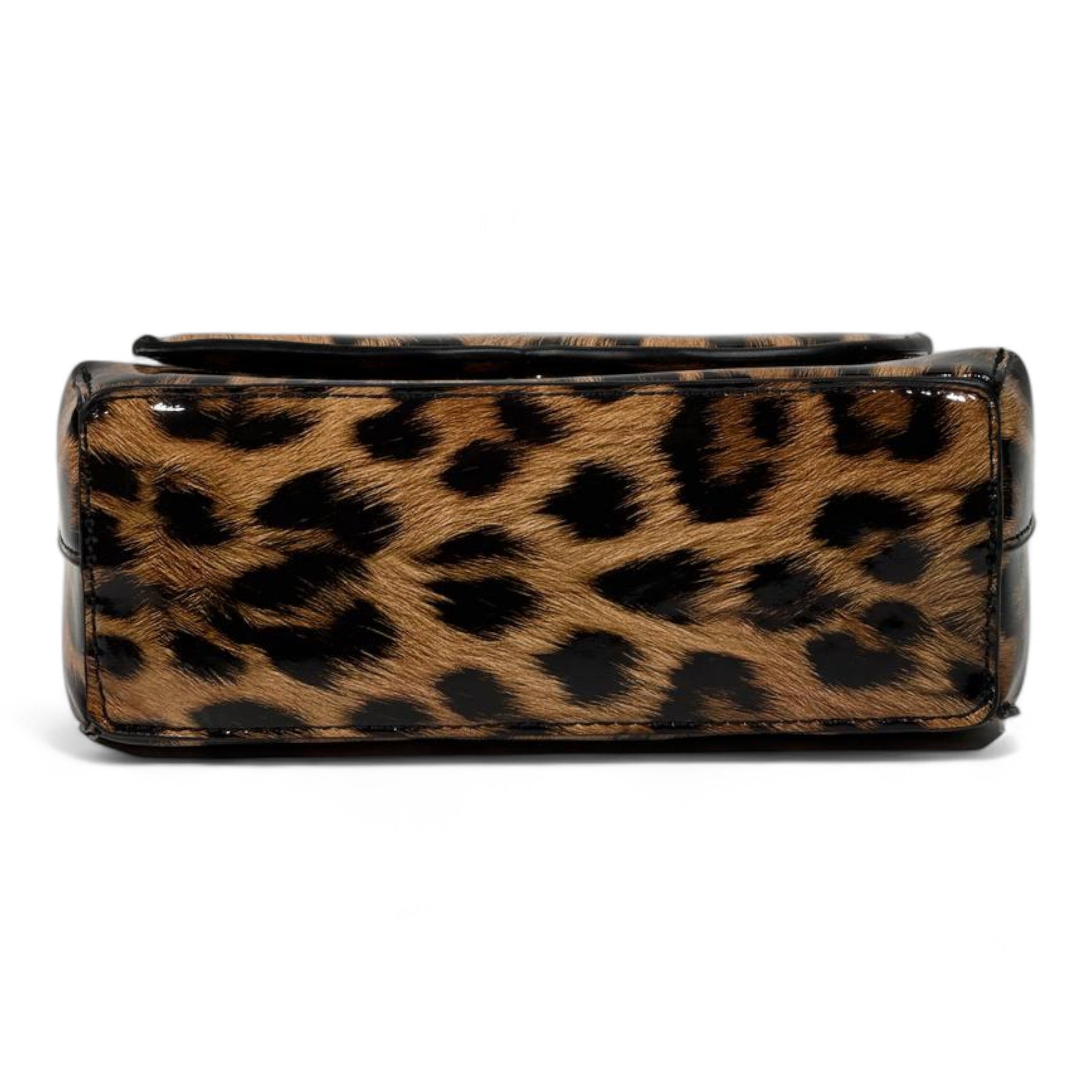 Dolce & Gabbana Leopard Glossy Top-Handle Bag – Wild Luxury Statement 🐆✨