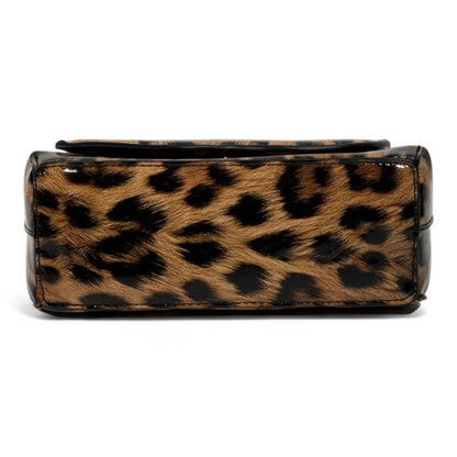 Dolce & Gabbana Leopard Glossy Top-Handle Bag – Wild Luxury Statement 🐆✨