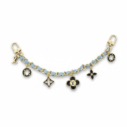 Louis Vuitton Gold & Blue Monogram Charm Chain ✨💙 | Luxury Bag Accessory