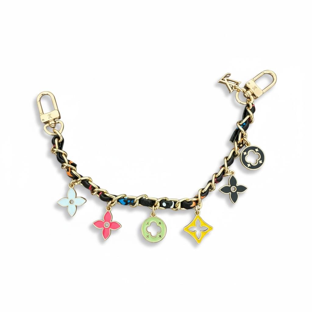 Louis Vuitton Multicolor Monogram Chain Charm ✨🌈💛 | Luxury Bag Accessory