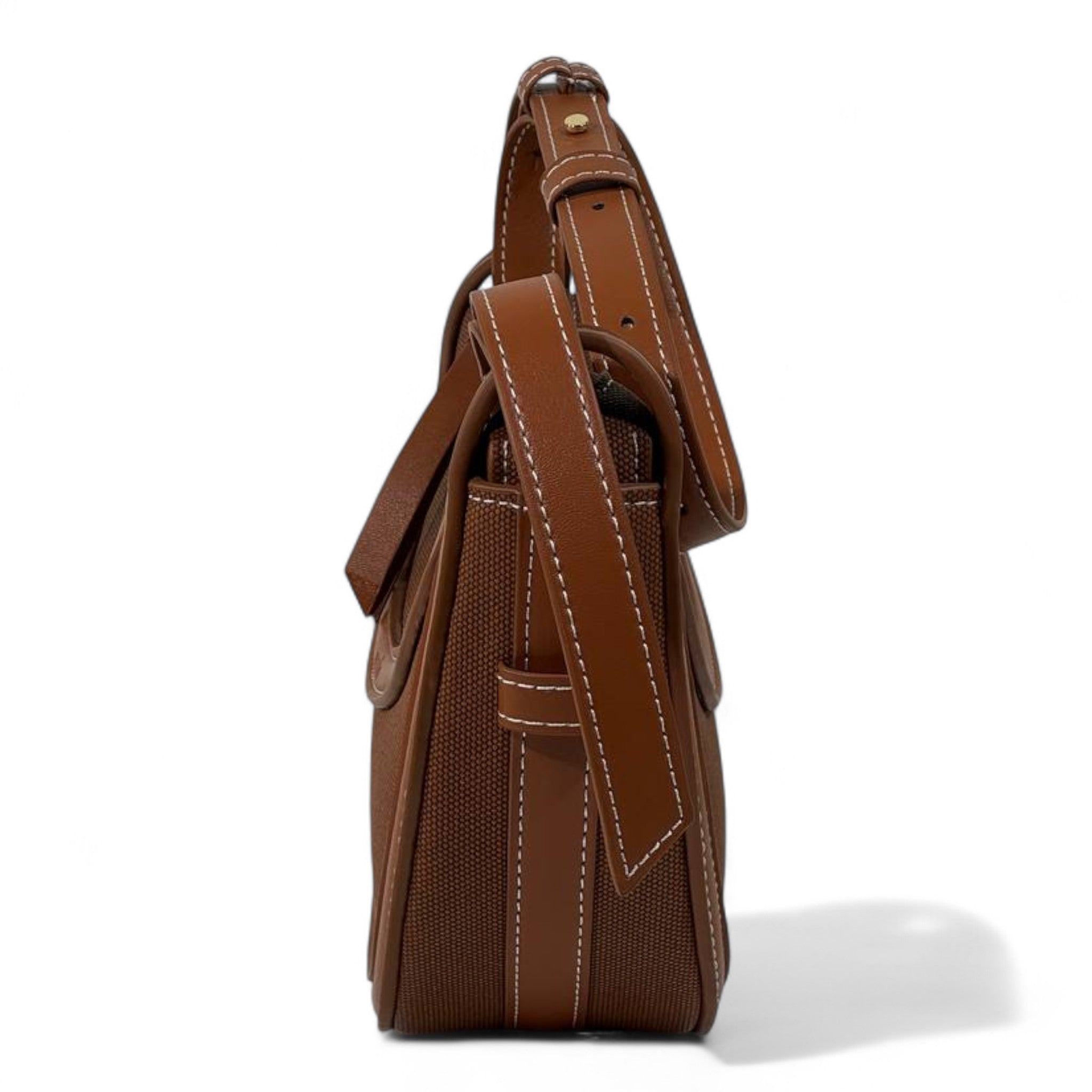 Polène Tan Brown Half-Moon Crossbody Bag ✨🤎 | Sculpted Minimalist French Design