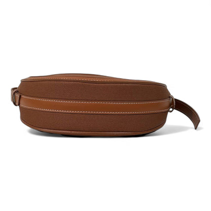 Polène Tan Brown Half-Moon Crossbody Bag ✨🤎 | Sculpted Minimalist French Design